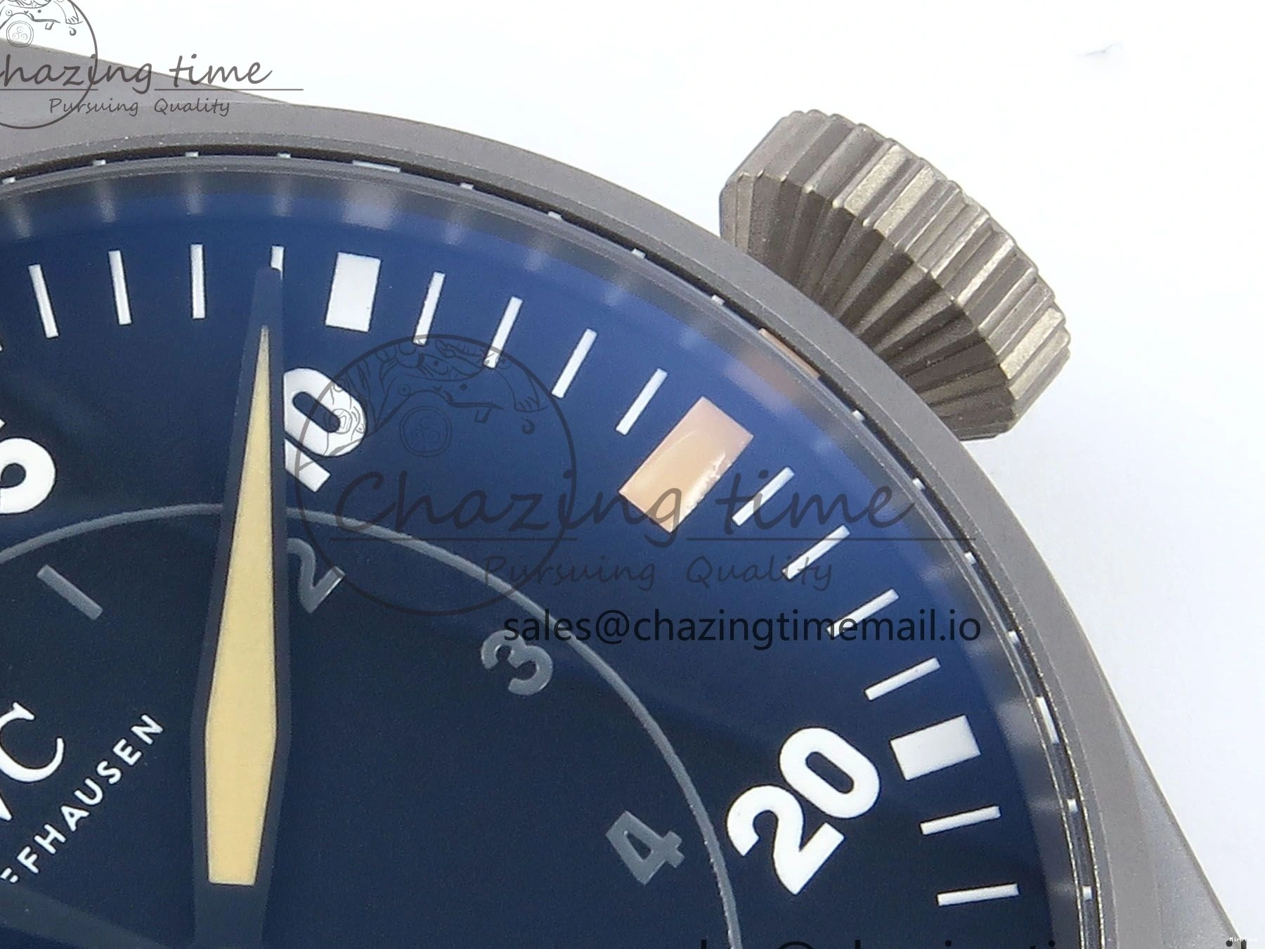 MIROTIME 0504 Big Pilot IW329701 M+F 1:1 Best Edition Black Dial on Brown Leather Strap MY RelaxedFit 7005